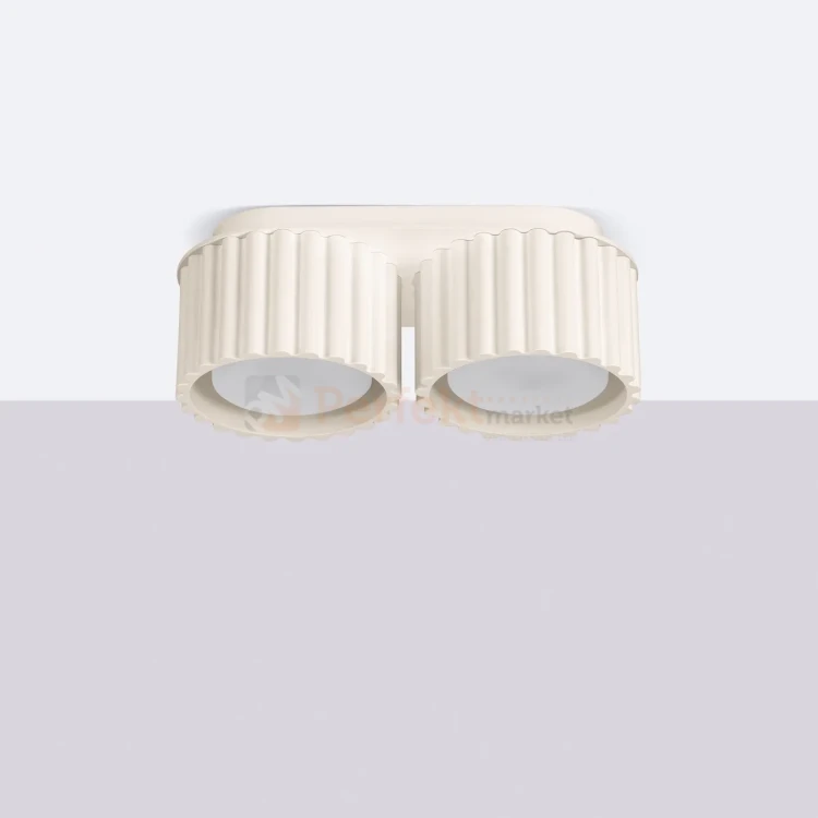 Plafon AURA 2xGx53 oprawa sufitowa tuba niska SL.1793 IP20 beżowy perfektmarket (4).webp