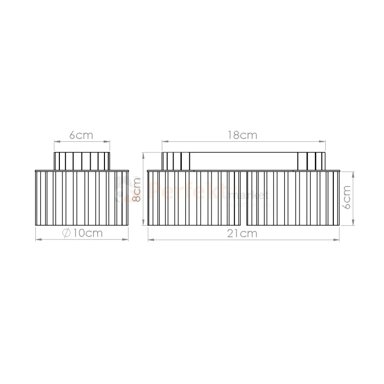 Plafon AURA 2xGx53 oprawa sufitowa tuba niska SL.1793 IP20 beżowy perfektmarket (9).webp