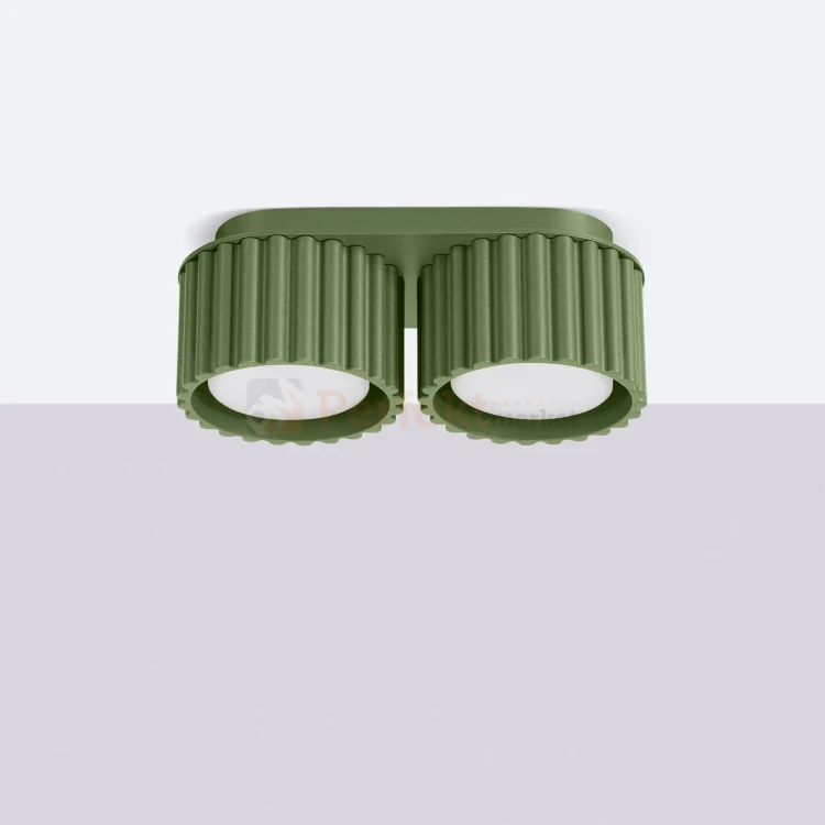 Plafon AURA 2xGx53 oprawa sufitowa tuba niska SL.1798 IP20 ZIELONY OLIWKOWY perfektmarket (5).webp