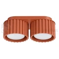 Plafon AURA 2xGx53 oprawa sufitowa tuba niska SL.1803 IP20 ochra czerwona perfektmarket.webp