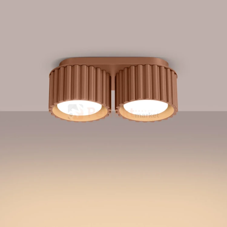 Plafon AURA 2xGx53 oprawa sufitowa tuba niska SL.1808 IP20 mocca perfektmarket (2).webp