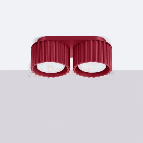 Plafon AURA 2xGx53 oprawa sufitowa tuba niska SL.1823 IP20 burgundowy perfektmarket (4).webp