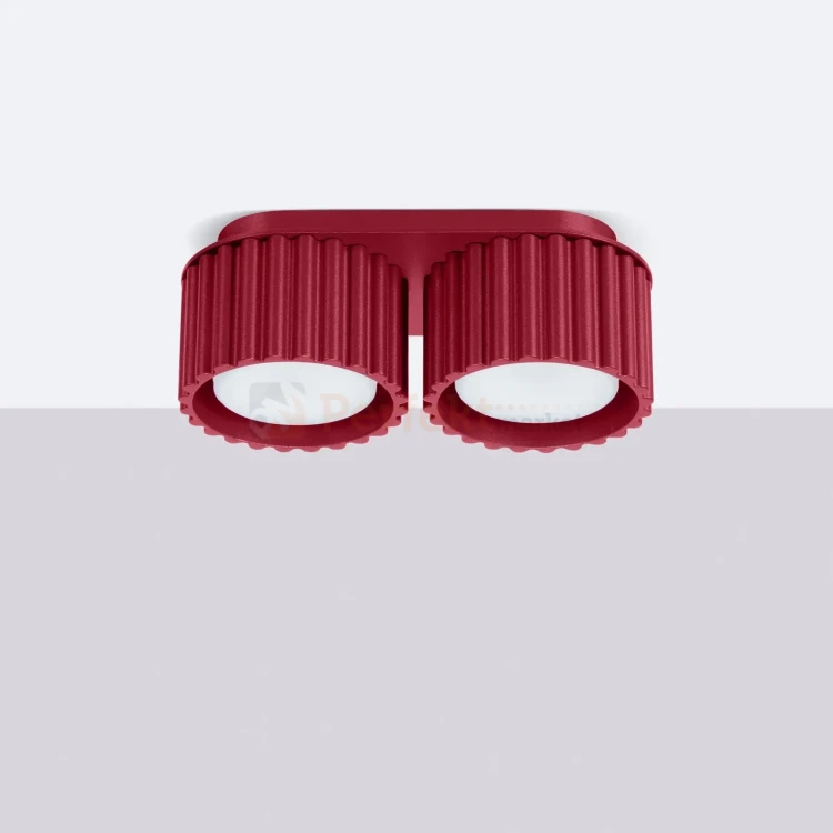 Plafon AURA 2xGx53 oprawa sufitowa tuba niska SL.1823 IP20 burgundowy perfektmarket (4).webp