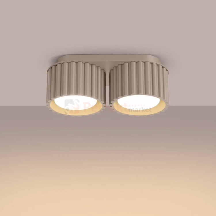Plafon AURA 2xGx53 oprawa sufitowa tuba niska SL.1818 IP20 taupe perfektmarket (4).webp