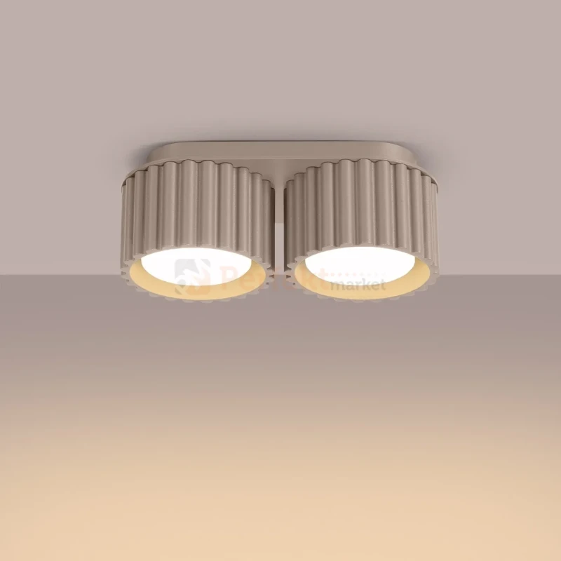 Plafon AURA 2xGx53 oprawa sufitowa tuba niska SL.1818 IP20 taupe perfektmarket (10).webp
