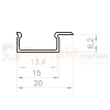 Profil LED P6-2 ½ ANODA PERFEKT MARKET OLSZTYN.webp