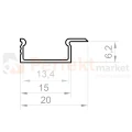 Profil LED P6-2 ½ ANODA PERFEKT MARKET OLSZTYN.webp