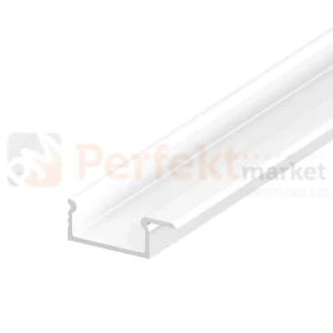 TL profil aluminiowy z jednym kołnierzem do taśm LED P6-2 ½ biały lakierowany RAL9003 [warianty]
