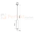 Lampa wisząca betonowa Sollux Borgio 1 1xGu10 SL.0650 IP20 - czarna 07
