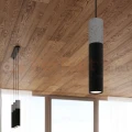 Lampa wisząca betonowa Sollux Borgio 1 1xGu10 SL.0650 IP20 - czarna 02