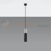 Lampa wisząca betonowa Sollux Borgio 1 1xGu10 SL.0650 IP20 - czarna 01