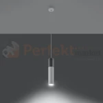 Lampa wisząca betonowa Sollux Borgio 1 1xGu10 SL.0647 IP20 - biała 01