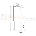 Lampa wisząca betonowa Sollux Borgio 2 2xGu10 SL.0648 IP20 - biała  07