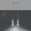 Lampa wisząca betonowa Sollux Borgio 2 2xGu10 SL.0648 IP20 - biała 02