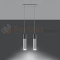 Lampa wisząca betonowa Sollux Borgio 2 2xGu10 SL.0648 IP20 - biała 02