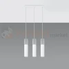 Lampa wisząca betonowa Sollux Borgio 3 3xGu10 SL.0649 IP20 - biała 01