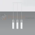 Lampa wisząca betonowa Sollux Borgio 3 3xGu10 SL.0649 IP20 - biała 01