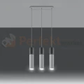 Lampa wisząca betonowa Sollux Borgio 3 3xGu10 SL.0649 IP20 - biała 03