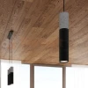 Lampa wisząca betonowa Sollux Borgio 3 3xGu10 SL.0652 IP20 - czarna 05