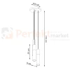 Lampa wisząca BORGIO 3P walce tuby biała Sollux SL.1080 perfektmarket (5).webp