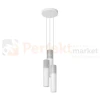 Lampa wisząca BORGIO 3P walce tuby biała Sollux SL.1080 perfektmarket.webp