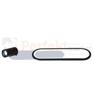 Oprawa na listwie Parma 1xGU10 + LED CCT IP20 biało-czarna