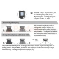 Solarna lampa LED STREET 15W 1650lm 4000K EKO2028 tryby pracy perfektmarket.webp