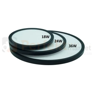Oprawa sufitowa plafon LED DENVER CCT 120° IP20 czarny [warianty]