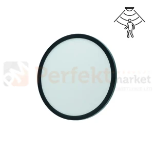 Oprawa sufitowa plafon LED z czujnikiem ruchu DENVER RADAR 24W 2570lm 4000K 120° IP20 czarny
