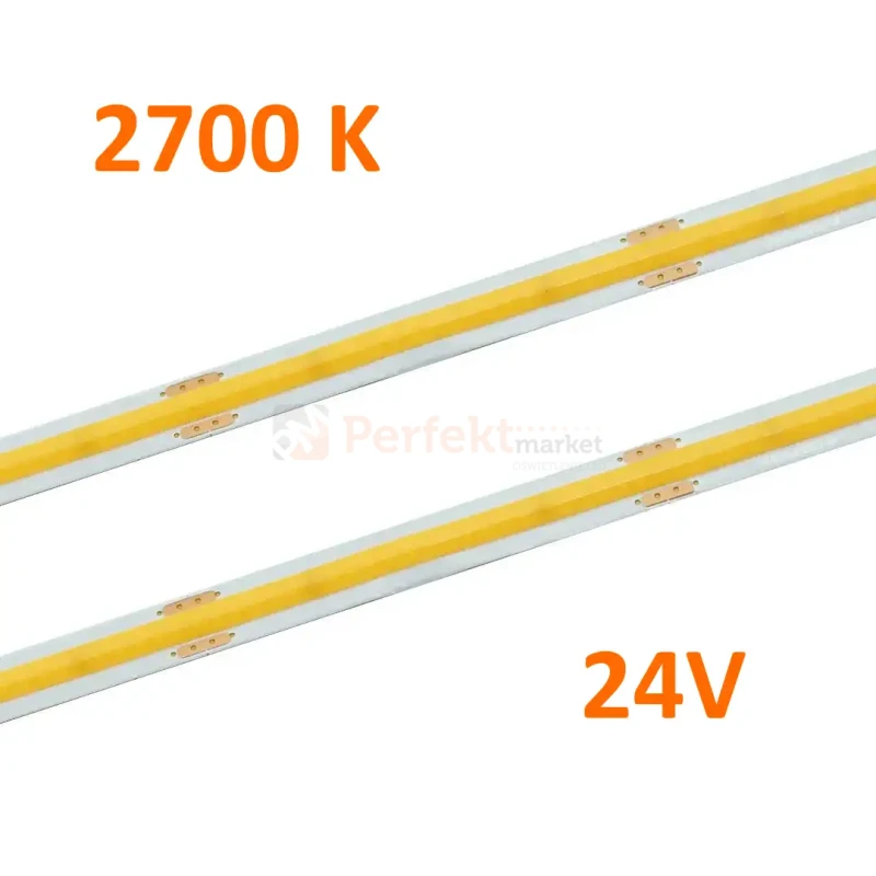 taśma led ciepła 2800K cob 24V 10W ip20 perfektmarket 1.webp