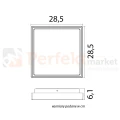 Lampa zewnętrzna sufitowa plafon LED nowoczesny BENI 28cm CCT IP65 szara perfektmarket (1).webp