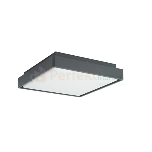 Lampa zewnętrzna sufitowa plafon LED nowoczesny BENI 28cm CCT IP65 szara perfektmarket.webp