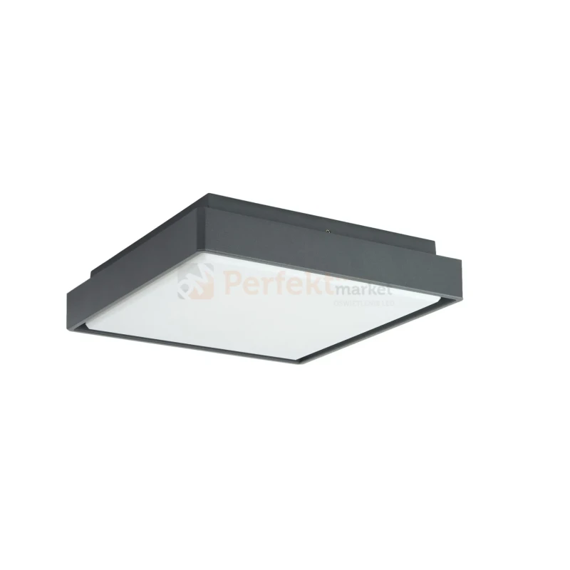 Lampa zewnętrzna sufitowa plafon LED nowoczesny BENI 28cm CCT IP65 szara perfektmarket (4).webp