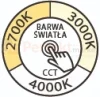 Lampa zewnętrzna sufitowa plafon LED nowoczesny BENI CCT IP65 szara perfektmarket (4).webp