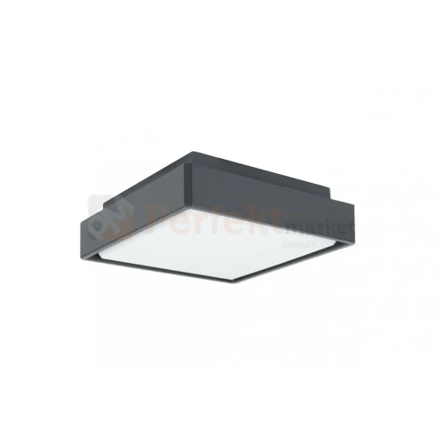 Lampa zewnętrzna sufitowa plafon LED nowoczesny BENI 20cm CCT IP65 szara perfektmarket.webp