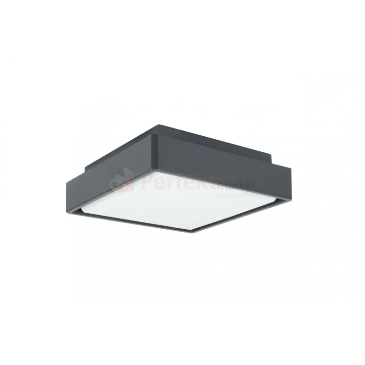 Lampa zewnętrzna sufitowa plafon LED nowoczesny BENI 20cm CCT IP65 szara perfektmarket.webp
