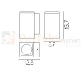 Kinkiet ścienny zewnętrzny ADELA MINI GU10 IP54 antracyt perfektmarket 2.webp