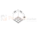 Lampa zewnętrzna sufitowa plafon LED IP54 3000K JUNERIO LE75264 Luces Exclusivas perfektmarket 4.webp