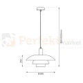 Lampa wisząca FERRO Cashmere 1xE27 kaszmirowa perfektmarket (1).webp