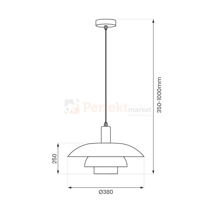 Lampa wisząca FERRO Cashmere 1xE27 kaszmirowa perfektmarket (1).webp