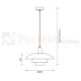 Lampa wisząca FERRO Cashmere 1xE27 kaszmirowa perfektmarket (1).webp