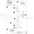 Lampa wisząca FERRO Cashmere 1xE27 kaszmirowa perfektmarket (13).webp