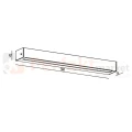 lampa zewnętzna LED długa 50cm ROSVIK nad drzwi czarna IP54 3000K perfektmarket 1.webp