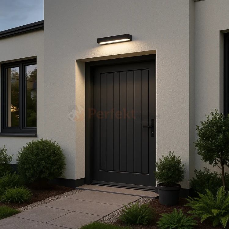lampa zewnętzna LED długa 50cm ROSVIK nad drzwi czarna IP54 3000K perfektmarket 3.webp