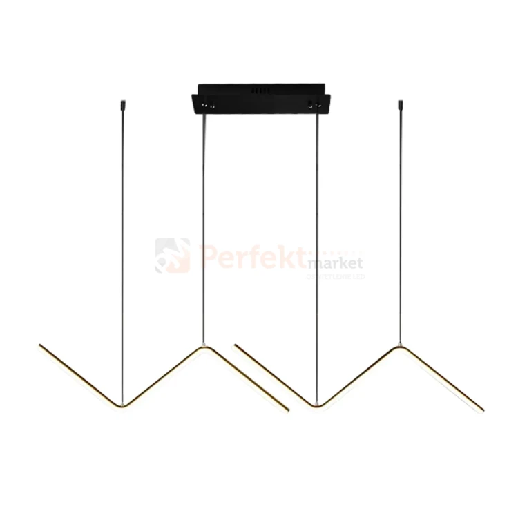 Lampa wisząca VERTE nowoczesna czarna 4000K Milagro perfektmarket.webp
