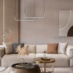 Lampa wisząca LED HORIZON nowoczesny design czarna 4000K Milagro perfektmarket (4).webp