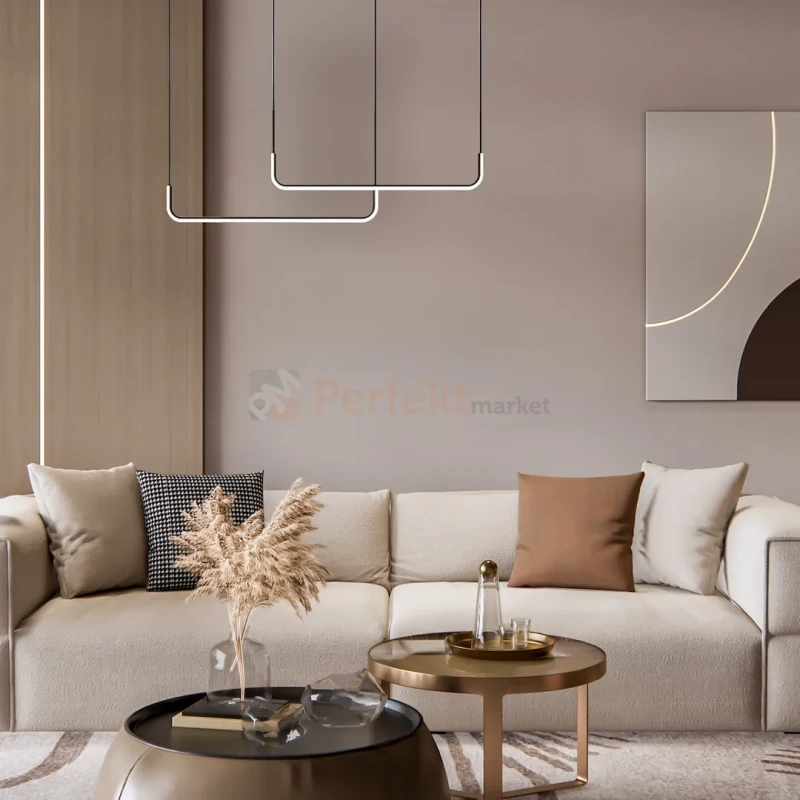 Lampa wisząca LED HORIZON nowoczesny design czarna 4000K Milagro perfektmarket (6).webp
