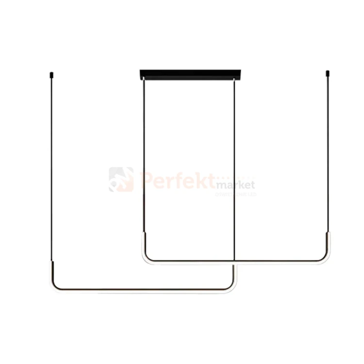 Lampa wisząca LED HORIZON nowoczesny design czarna 4000K Milagro perfektmarket.webp