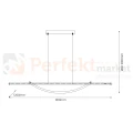 Nowoczesna lampa wisząca LED czarna AMBAR 35W 4000K Milagro perfektmarket (1).webp
