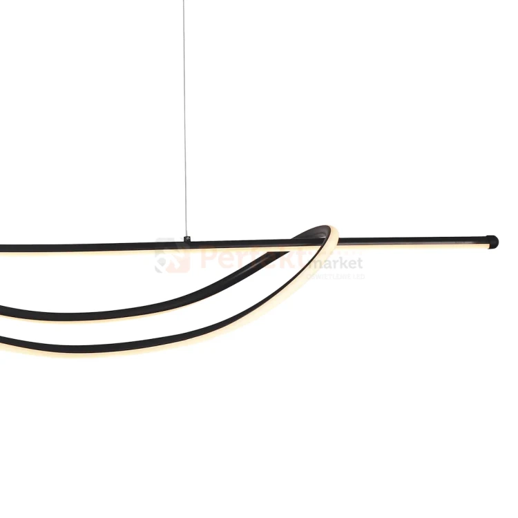 Nowoczesna lampa wisząca LED czarna AMBAR 35W 4000K Milagro perfektmarket (3).webp